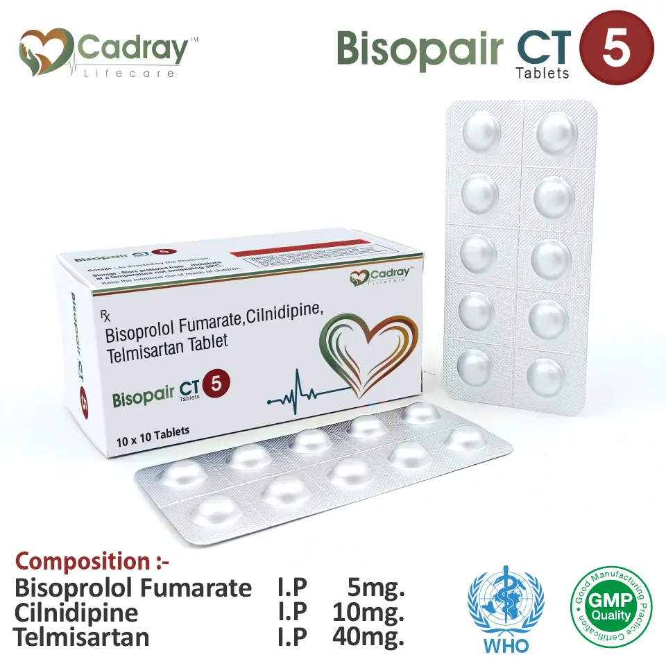 Bisoprolol + Cilnidipine + Telmisartan Tablet from Top Pharma